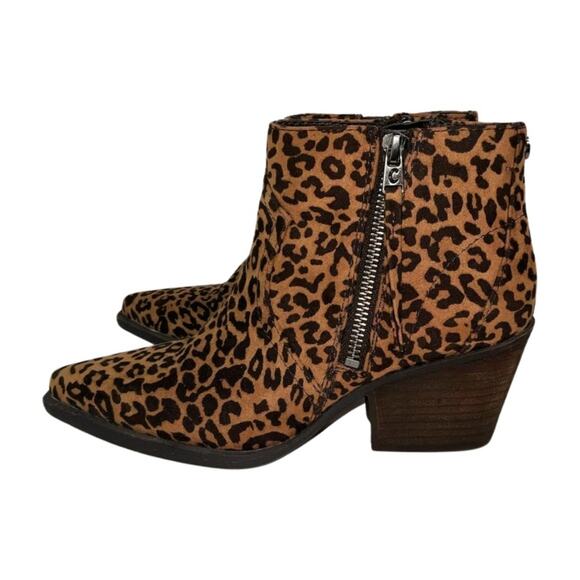 Circus Sam Edelman Leopard Print Ankle Boots Size 6 - Picture 6 of 8